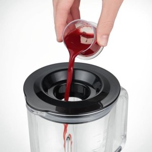 Severin SM3734 Blender, Glass container of 1L removable, 2 speeds + Pulse function, 22,000 rpm, cable range, stainless steel / b