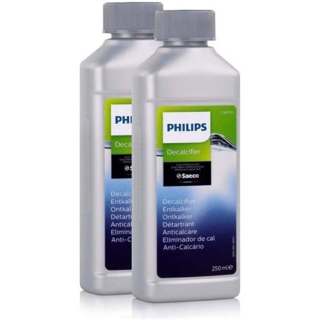 Détartrant machine a café - PHILIPS - CA6700/22 - compatible cafetieres Philips & Saeco - x2 bouteilles de 250ml