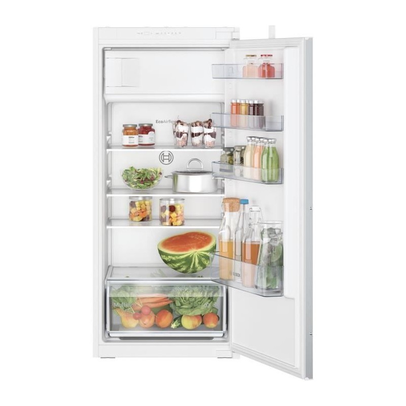 Réfrigérateur - BOSCH SER2 - KIL42NSE0 - 1 porte - Intégrable - 187 L (172 L + 15 L) - H122,10 x L54,10 x P54,80 cm