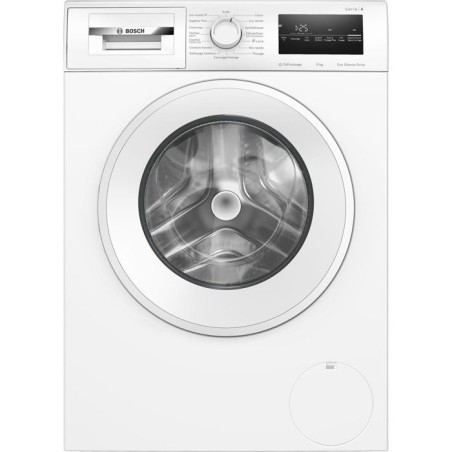 Lave-linge hublot BOSCH WAN2427ZFR SER4 - 8 kg - Induction - 60 cm - 1200 trs/min - Classe A - Vapeur - Blanc