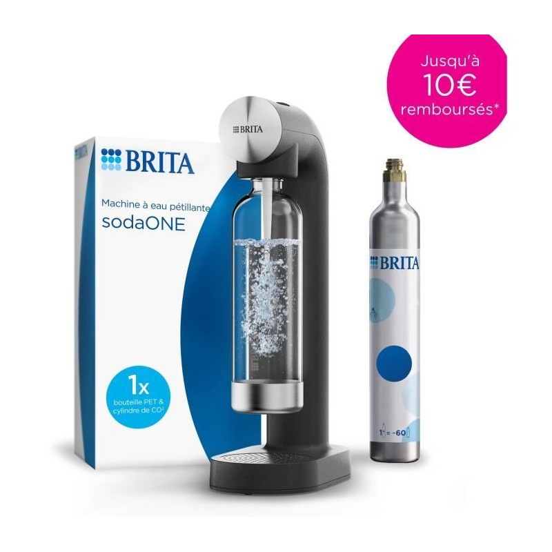 BRITA sodaONE sparkling water machine - black