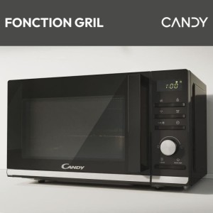 Micro-ondes Gril Candy Moderna CMGA20TNDB 700W 20L Digital Noir - Fonction Décongélation - 11 Niveaux de Puissance - 19 Menus