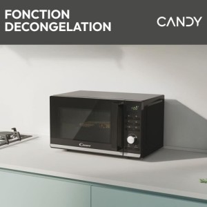 Micro-ondes Gril Candy Moderna CMGA20TNDB 700W 20L Digital Noir - Fonction Décongélation - 11 Niveaux de Puissance - 19 Menus