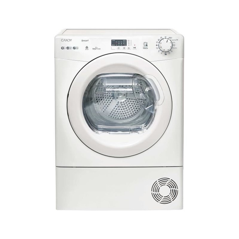 CANDY CS EH9N2LE-S Intelligenter Wärmepumpen-Wäschetrockner – 9 kg – EasyCase-Behälter – Klasse D – Weiß