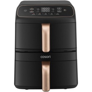 Friteuse sans huile COSORI - Turbo Tower™ Compact - Capacité 8,6 L - 2 cuves - 5 programmes - 2630W - Noir