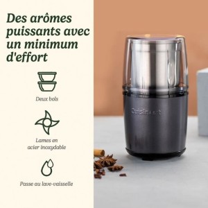 Gewürzmühle – CUISINART – Impulsbetrieb – 2 Schüsseln mit Deckel – Mitternachtsblau