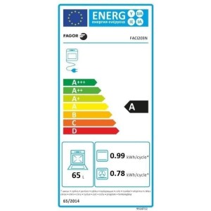 Induktionsherd – FAGOR-FACI203N – 4 Brenner – 65 l – 3.500 W – 50 x 60 cm – Schwarz
