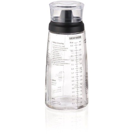 LEIFHEIT Gewürzstreuer 3195 Leifheit graduierter Dressingstreuer 300 ml mit tropffreiem Ausguss ideal für s