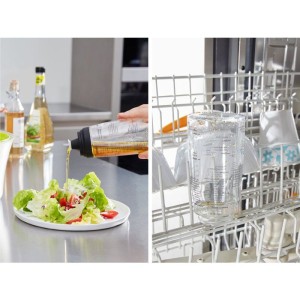 LEIFHEIT Gewürzstreuer 3195 Leifheit graduierter Dressingstreuer 300 ml mit tropffreiem Ausguss ideal für s