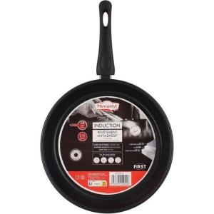 Bratpfanne - MENASTYL - 6020247 - Edelstahl - 28 cm - Für alle Herdarten geeignet, auch Induktion