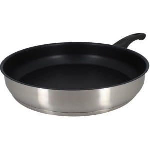 Bratpfanne - MENASTYL - 6020247 - Edelstahl - 28 cm - Für alle Herdarten geeignet, auch Induktion