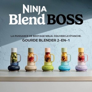 Standmixer – NINJA – BlendBoss DB351EUST – 1200 W – 3 Programme – 760-ml-Becher mit Griff – BPA-frei – Mineral
