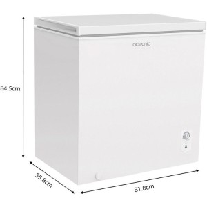 Gefriertruhe – CONTINENTAL EDISON – OCEACC194WD – Energieeffizienzklasse D – 194 l – 81,8 x 55,8 x 83,5 cm – Weiß