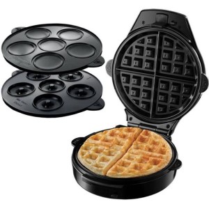 Gaufrier 3 en 1 RUSSELL HOBBS - 24620-56 - 3 plaques interchangeables - Donuts et Cupcake - 900W