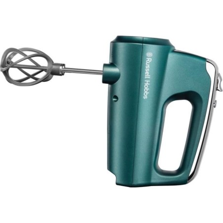 Russell Hobbs 25891-56 Wirbelmischer, 5 Geschwindigkeiten, Turbofunktion, 1 Paar Propeller, Kneter, Schneebesenmischer - Türkis