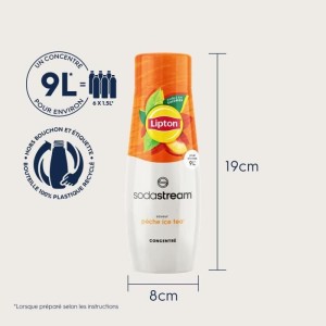 SODASTREAM Konzentrate – 6er-Pack Lipton Ice Tea Konzentrate – Bis zu 54 l Getränke – 440 ml