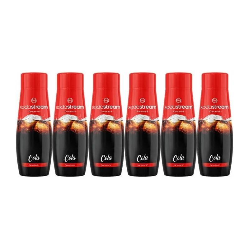 Sodastream - Pack of 6 COLA concentrates - 440ml