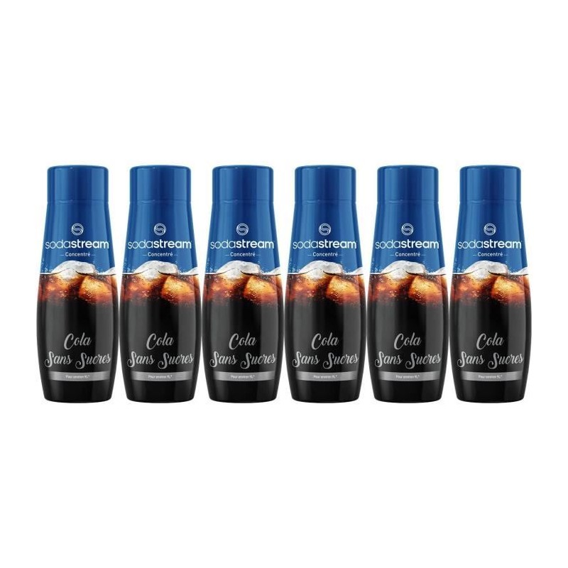 Sodastream - Set of 6 sugar-free COLA concentrates - 440ml