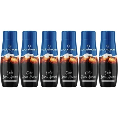 Set mit 6 SODASTREAM ZUCKERFREIEN COLA-Konzentraten – 440 ml