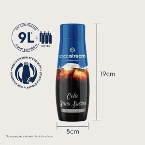 Sodastream - Set of 6 sugar-free COLA concentrates - 440ml