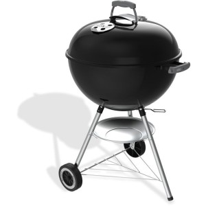 Weber Original Kugelgrill für Holzkohle – Ø 57 cm – Integriertes Thermometer – Emaillierter Stahl – Belüftungsöffnun