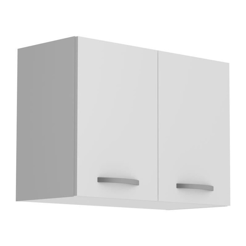 Oslo High Cabinet 2 Türen - Weiß - L 80 x D 36 x H 58 cm