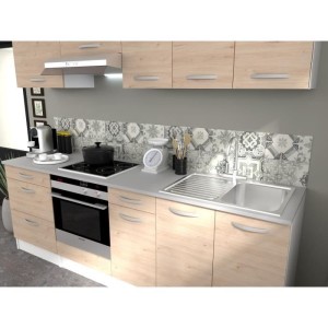 Oslo High Furniture 1 Tür - Jackson Chene Dekor - L 40 x D 36 x H 58 cm