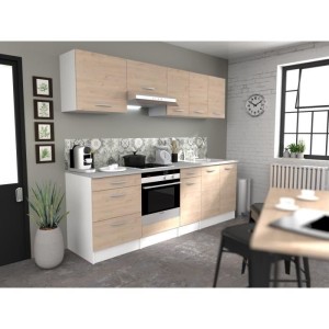 Oslo Oberschrank 1 Tür - Dekor Chene Jackson - L 60 x D 36 x H 58 cm