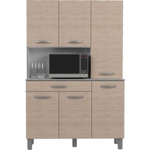 Oslo Buffet 120 cm - 1 Schublade und 6 Türen - L 120 x D 40 x H 185 cm - Chene Farbe