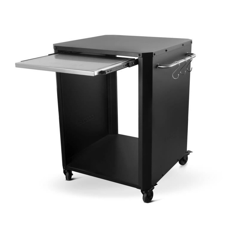 Chariot avec planche a découper - COZZE - 90300 - 77 x 66,5 x 82,5 cm - Tablette Inox 43x35 cm