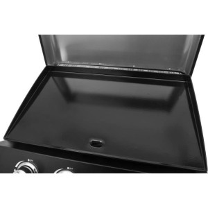 Gasgrillplatte - COOKING BOX - PALMA - 4 Brenner - 69 X 51 X 35 cm - Schwarz