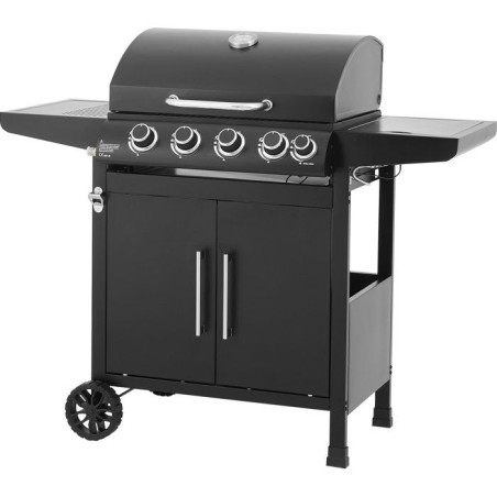 Gasgrill - Paarl - 4 Brenner - Hauptgrillfläche: 60 x 42 cm - Warmhalterost - Stahl