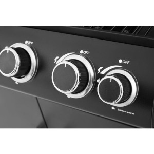 Gasgrill - Paarl - 4 Brenner - Hauptgrillfläche: 60 x 42 cm - Warmhalterost - Stahl