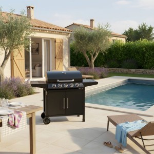 Gasgrill - Cookingbox - Paarl - 5 Brenner - Grillfläche: 70 x 42 cm - Grillrost aus Stahl
