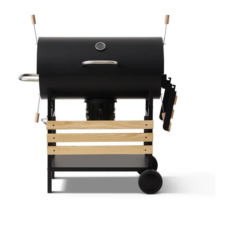 Holzkohlegrill - KOCHBOX - MIKE EVOLUTION - 142 X 57 X 112 cm - Schwarz