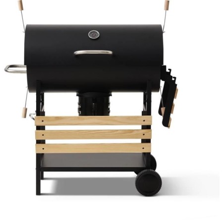 Holzkohlegrill - KOCHBOX - MIKE EVOLUTION - 142 X 57 X 112 cm - Schwarz