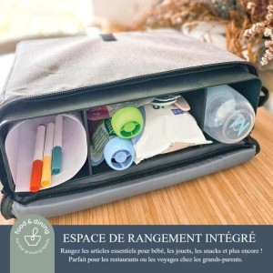 Réhausseur pour enfants - DREAMBABY - ON-THE-GO - Portable avec compartiments de rangement - Léger, compact et facile a transp