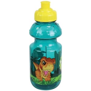 Jurassic-Geschirrset für Kinder – FUN HOUSE – 006322 – Glas, tiefer Teller, flacher Teller, Besteck, Flasche und Snackbox