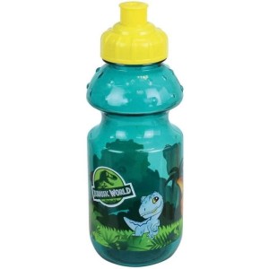 Jurassic-Geschirrset für Kinder – FUN HOUSE – 006322 – Glas, tiefer Teller, flacher Teller, Besteck, Flasche und Snackbox