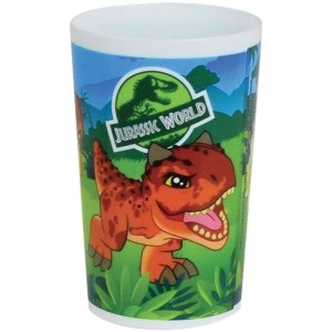 Jurassic-Geschirrset für Kinder – FUN HOUSE – 006322 – Glas, tiefer Teller, flacher Teller, Besteck, Flasche und Snackbox