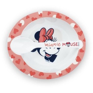 MINNIE MICROWAVE MEAL SET BOWL + SPOON |  ENSEMBLE - SET REPAS   | ...