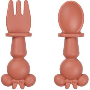 2-teiliges Silikonbesteck-Set - 2-teiliges Silikonbesteck-Set MINNIE