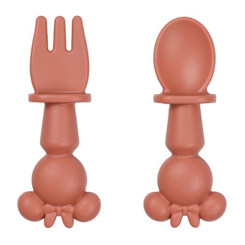 2-teiliges Silikonbesteck-Set - 2-teiliges Silikonbesteck-Set MINNIE