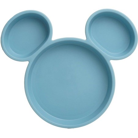 Teller mit Mickey-Mouse-Kopf-Silhouette