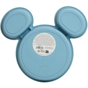 Teller mit Mickey-Mouse-Kopf-Silhouette