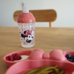 Tasse a paille - THERMOBABY - 295 ml - Anti-fuites - Clip - Minnie