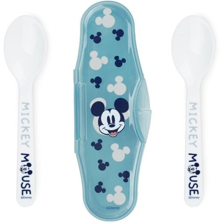2er-Set Löffel mit Mickey-Sammleretui