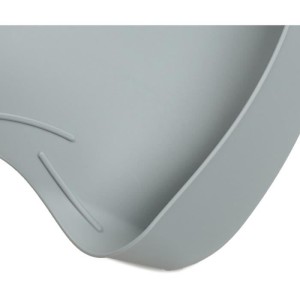SET MIT 2 CELADON-GRÜNEN BIBOU-LÄTZCHEN – CHARM-GRAU