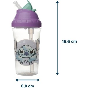 Strohhalmbecher - THERMOBABY - 295 ml - Auslaufsicher - Lilo & Stitch