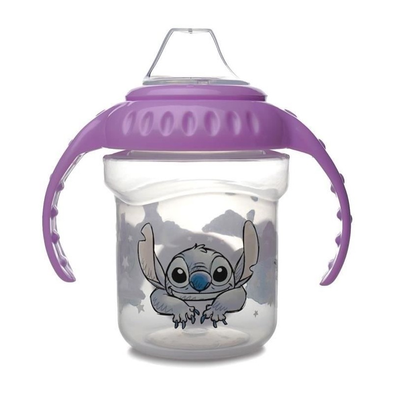 Becher mit Henkeln - THERMOBABY - 250 ml - Silikontülle - Lilo & Stitch